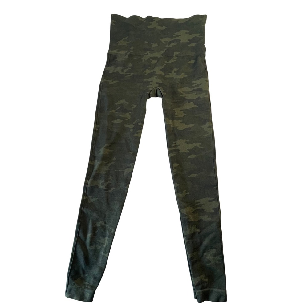 Spanx Look At Me Now Seamless Camo Leggings Green High Waisted XS/TP Camouflage - Picture 9 of 10